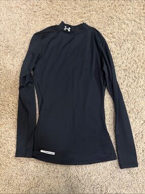 Under Armour Black Long-Sleeve Mock Neck Training Top